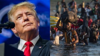 President Donald Trump and Haitian